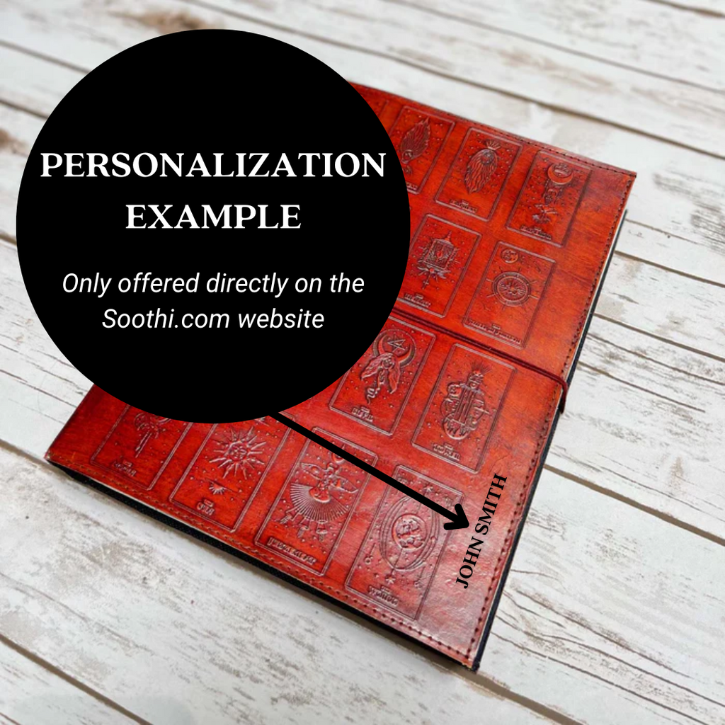 Mystic Tarot: 10x13 Leather Journal | Journal | Wiccan Center