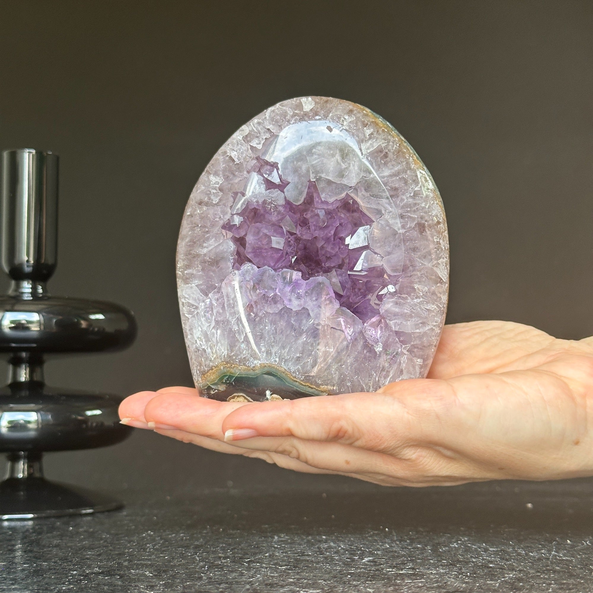 Extra Quality Deep Purple Uruguayan Amethyst Geode Cave | Amethyst Geodes | Wiccan Center