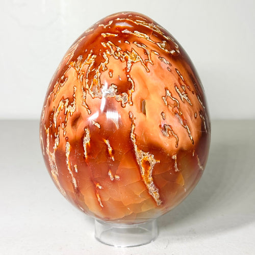 5 LB Carnelian Agate Crystal Egg Carving Mixed Lot – Polished Assortment (No Selection) | | Wiccan Center
