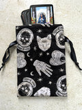 Witchy Tarot Card Bag, Ouija Drawstring Bag