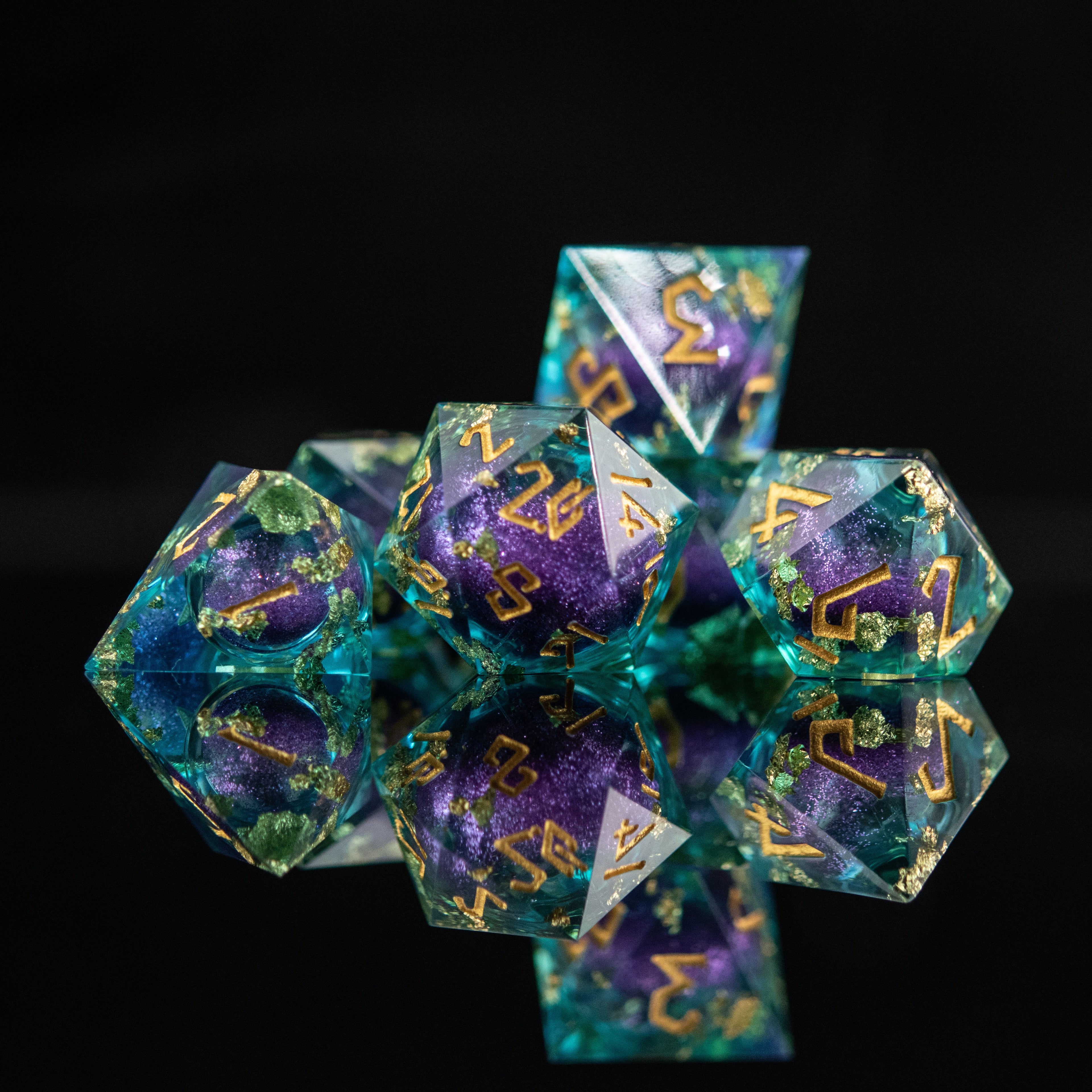 Siren's Treasure Liquid Core Dice Set | Liquid Core | Wiccan Center