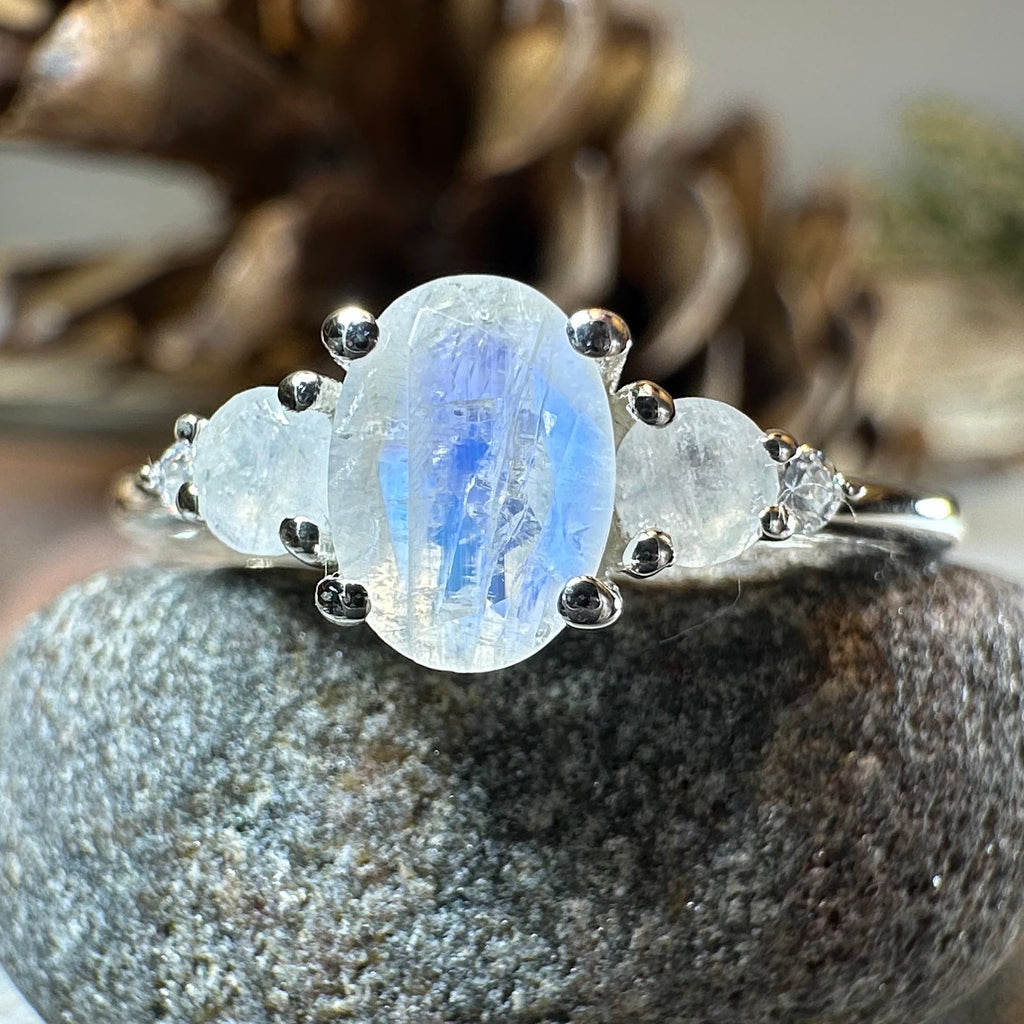 Winter Fire Moonstone Ring | Ring | Wiccan Center