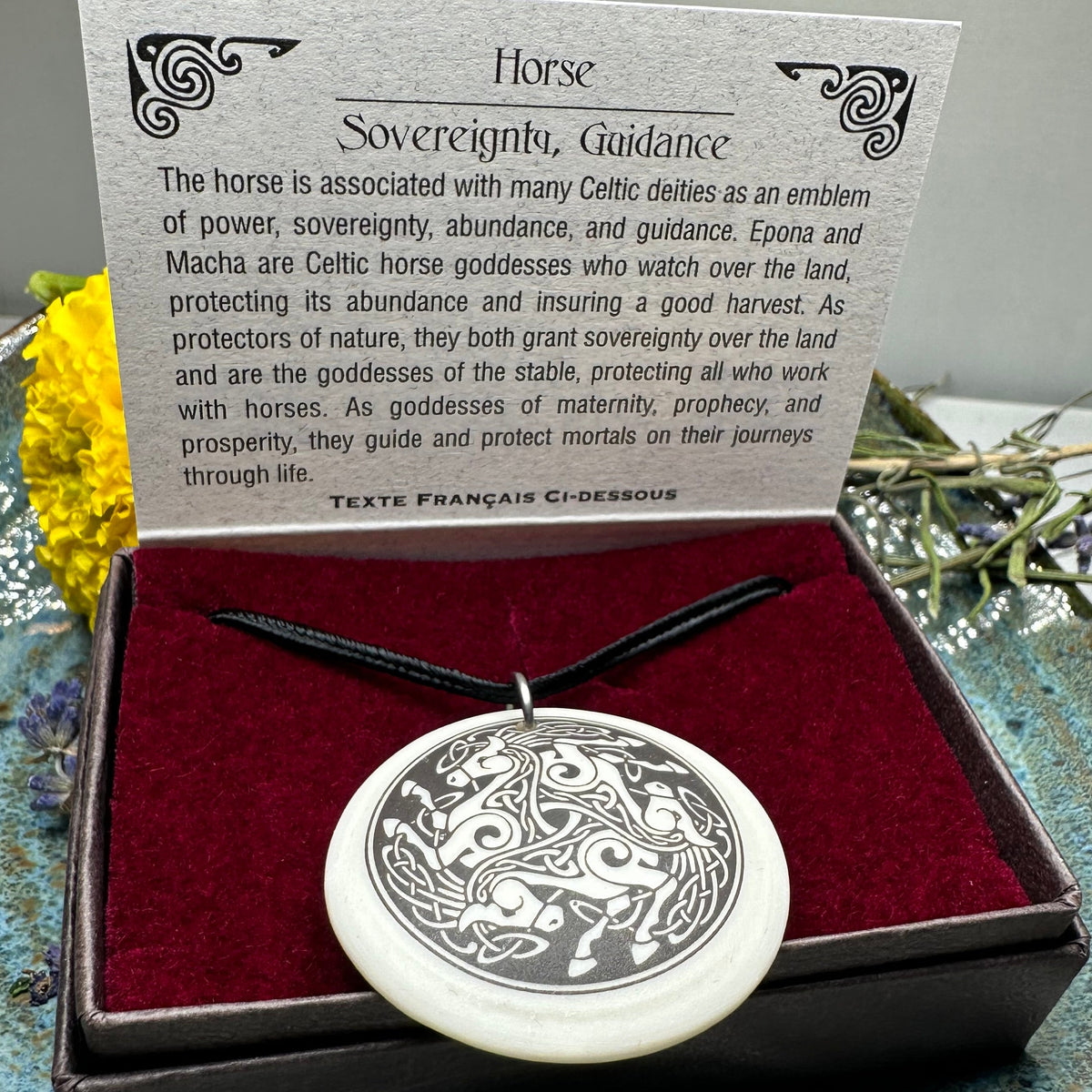 Artisan Celtic Triple Horse Necklace - Handmade in the U.S.A. | Pendant | Wiccan Center