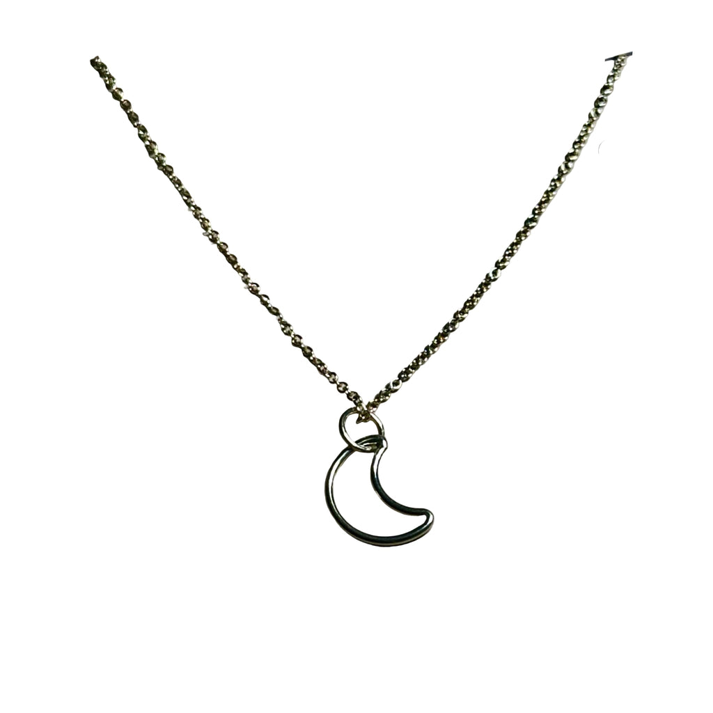 Bertoni Gold-Filled Crescent Moon Necklace – Celestial Healing Jewelry | Jewelry | Wiccan Center