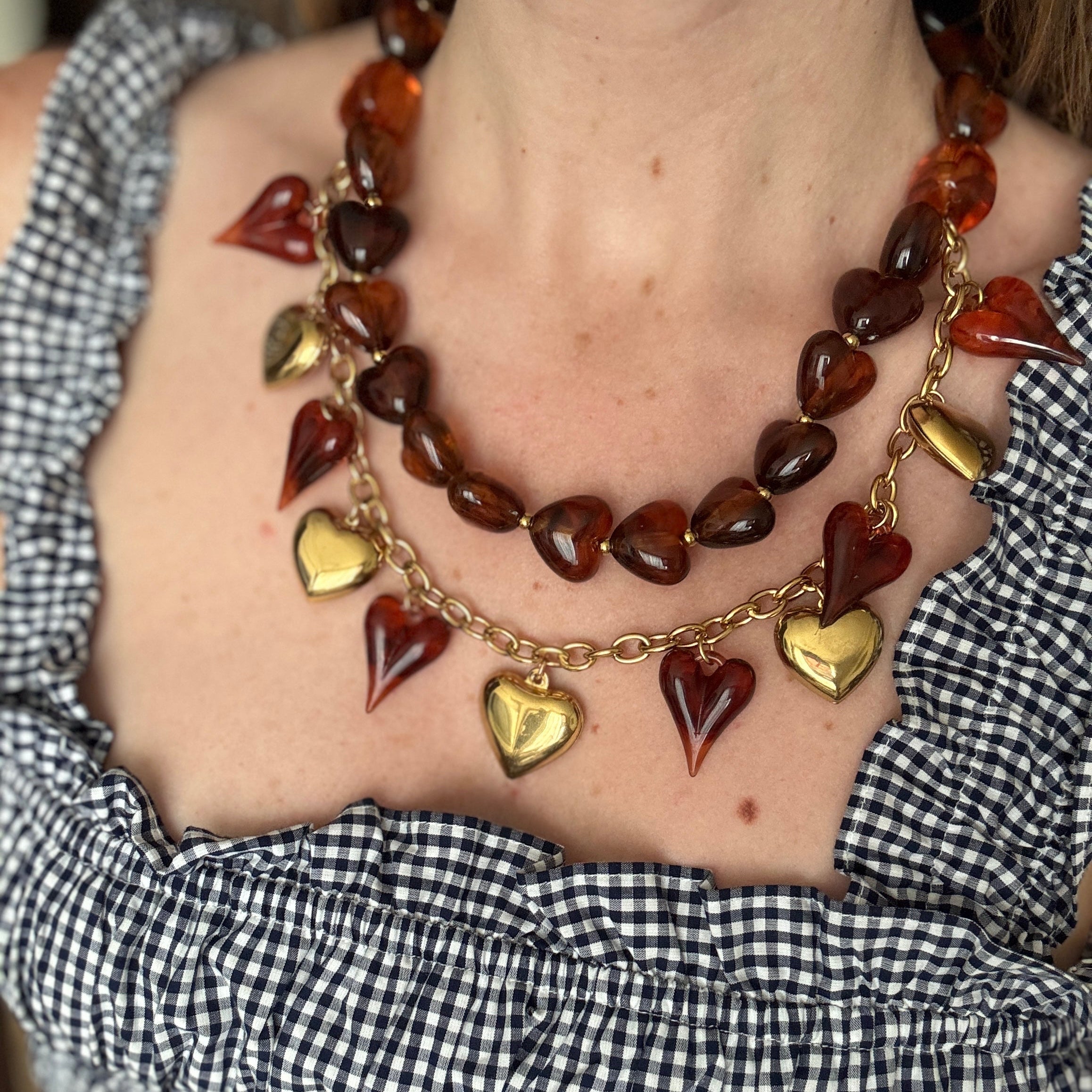 Tortoise Heart Charm Necklace