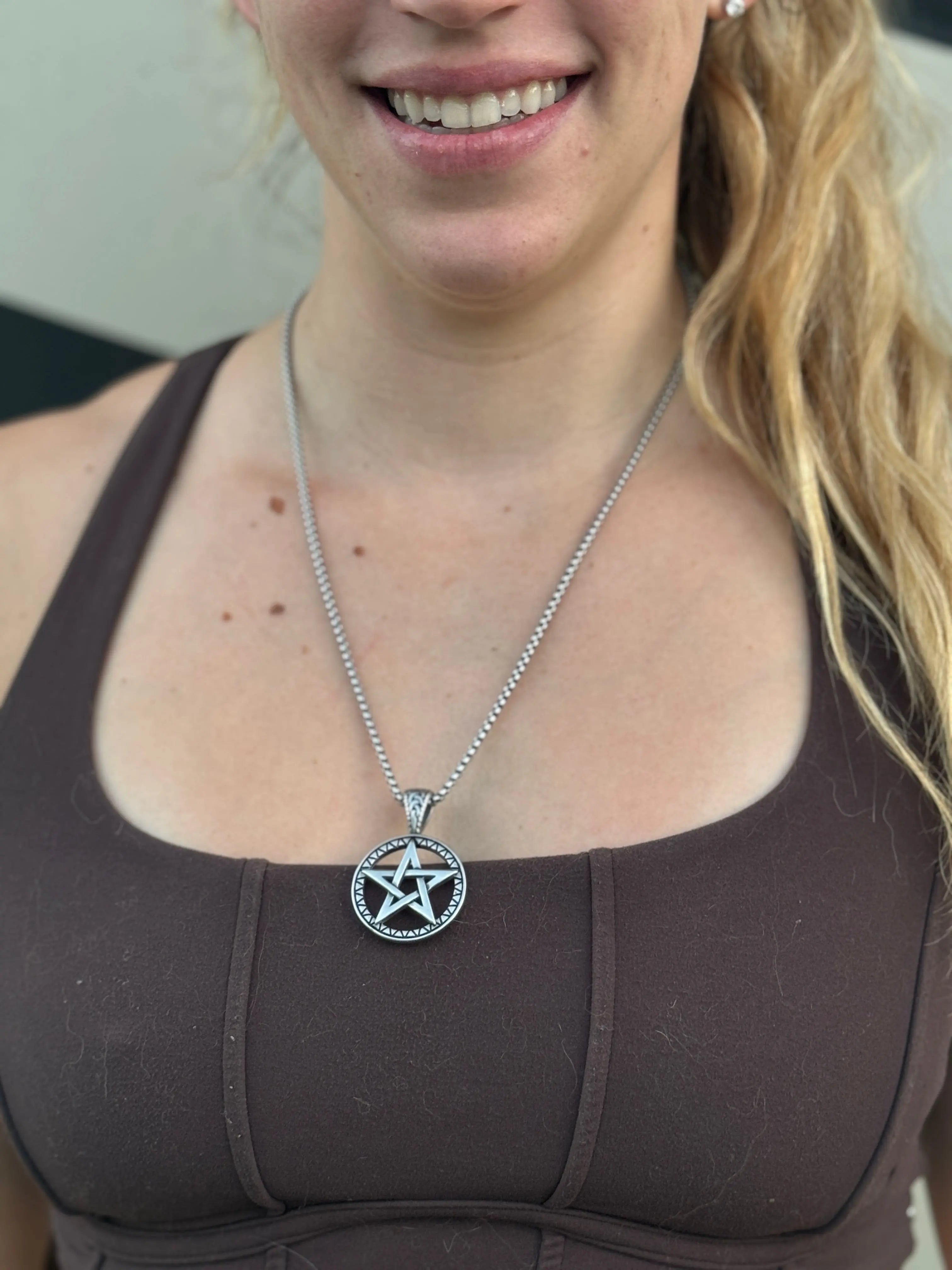 Modern Pentacle Necklace | Jewelry | Wiccan Center