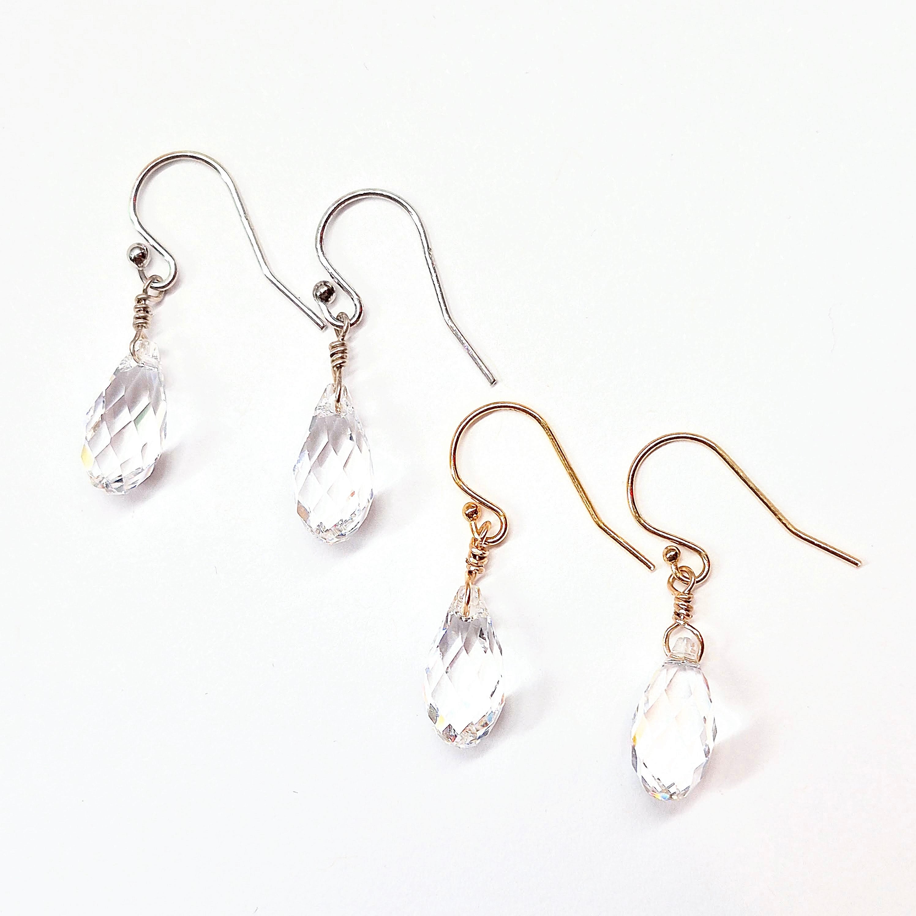 Swarovski Crystal Droplet Threader Earrings