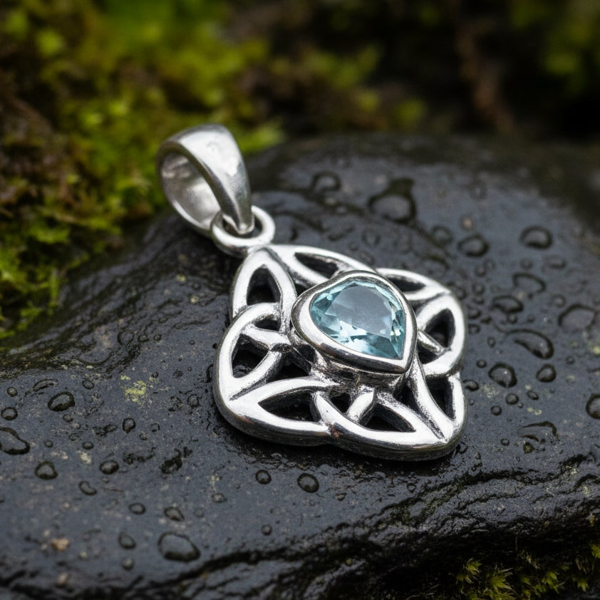 Ashley Celtic Knot Necklace in Sterling Silver | Pendant | Wiccan Center