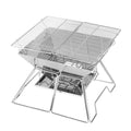 Grillz Camping Fire Pit BBQ 2-in-1 Grill Smoker Outdoor Portable | Tech Accessories | Wiccan Center