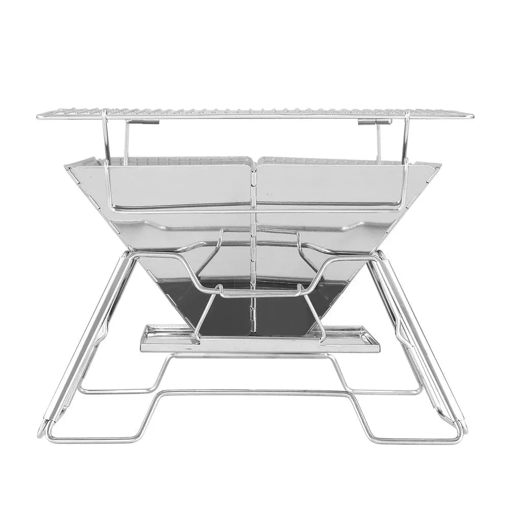 Grillz Camping Fire Pit BBQ 2-in-1 Grill Smoker Outdoor Portable | Tech Accessories | Wiccan Center