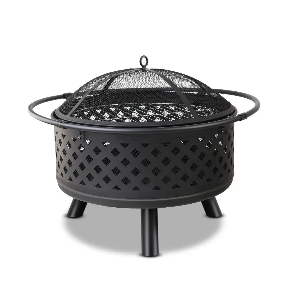 Fire Pit BBQ Grill Smoker Portable Outdoor Fireplace Patio Heater Pits | Tech Accessories | Wiccan Center