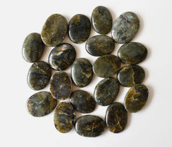 Labradorite Pocket Stones (Synchronicity and Protection) | Worry & Palm Stones | Wiccan Center