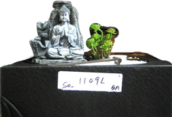 Praying Buddha fountain with White sand and tealight - Model 1103L | HOME AND GARDEN | Wiccan Center