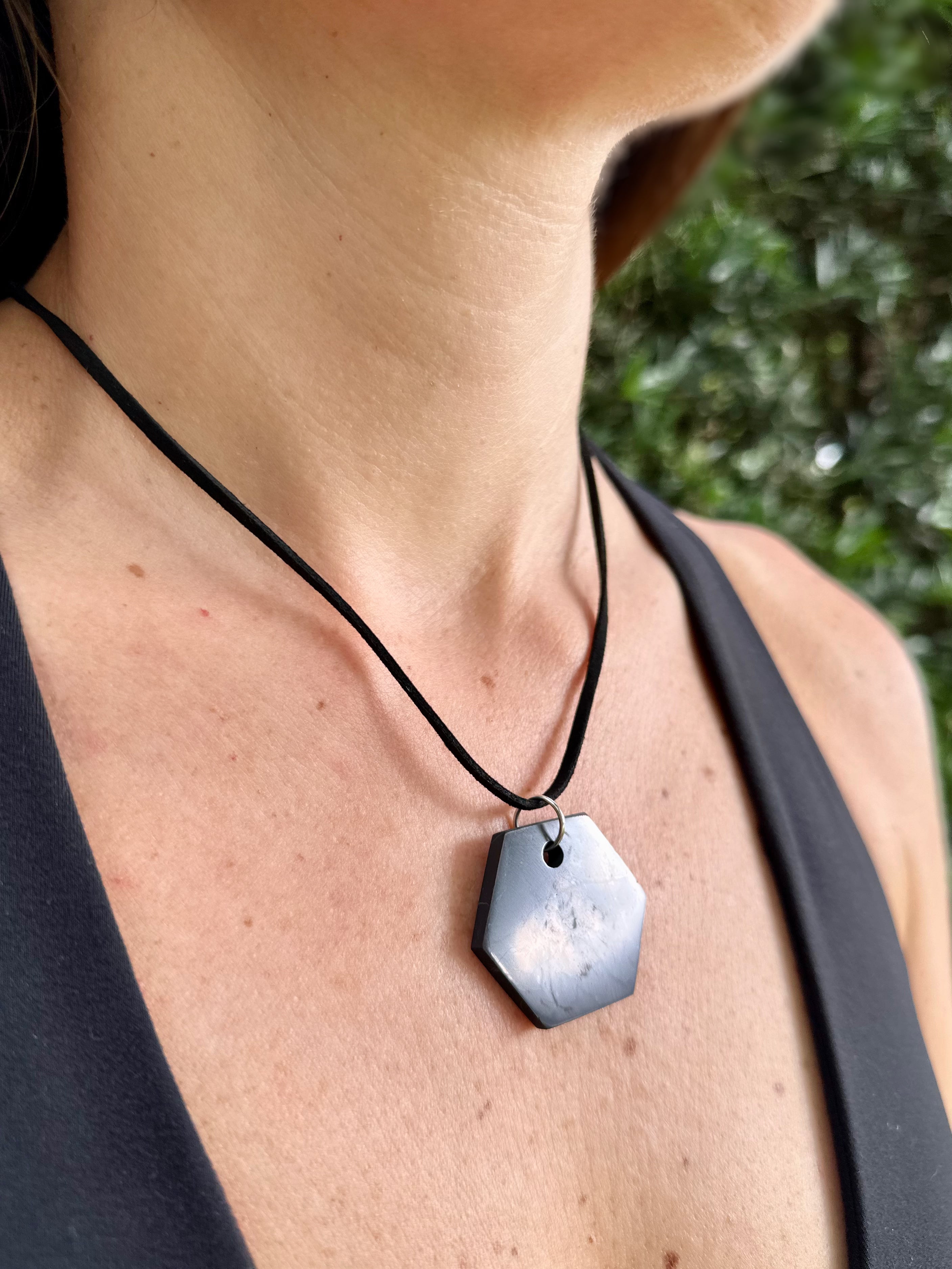 SHUNGITE PENDANTS! HURRY WHILE SUPPLIES LAST! - EMF Protection - Hand Cut Genuine Natural Shungite Pendant High Quality Black Lustrous Gemstone from Russia | | Wiccan Center