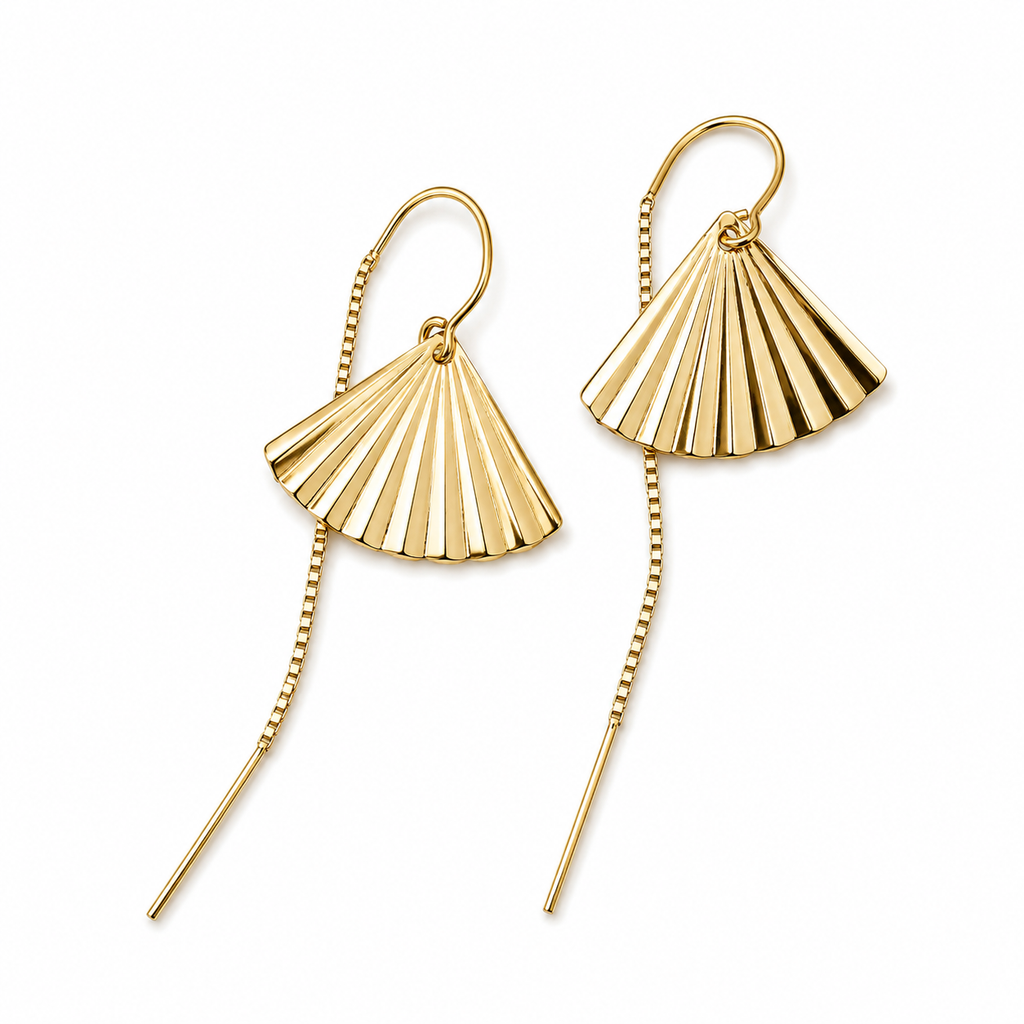 Fan Threader Earrings