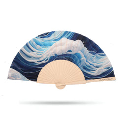 Blue Wave Hand Fan | Hand fan | Wiccan Center