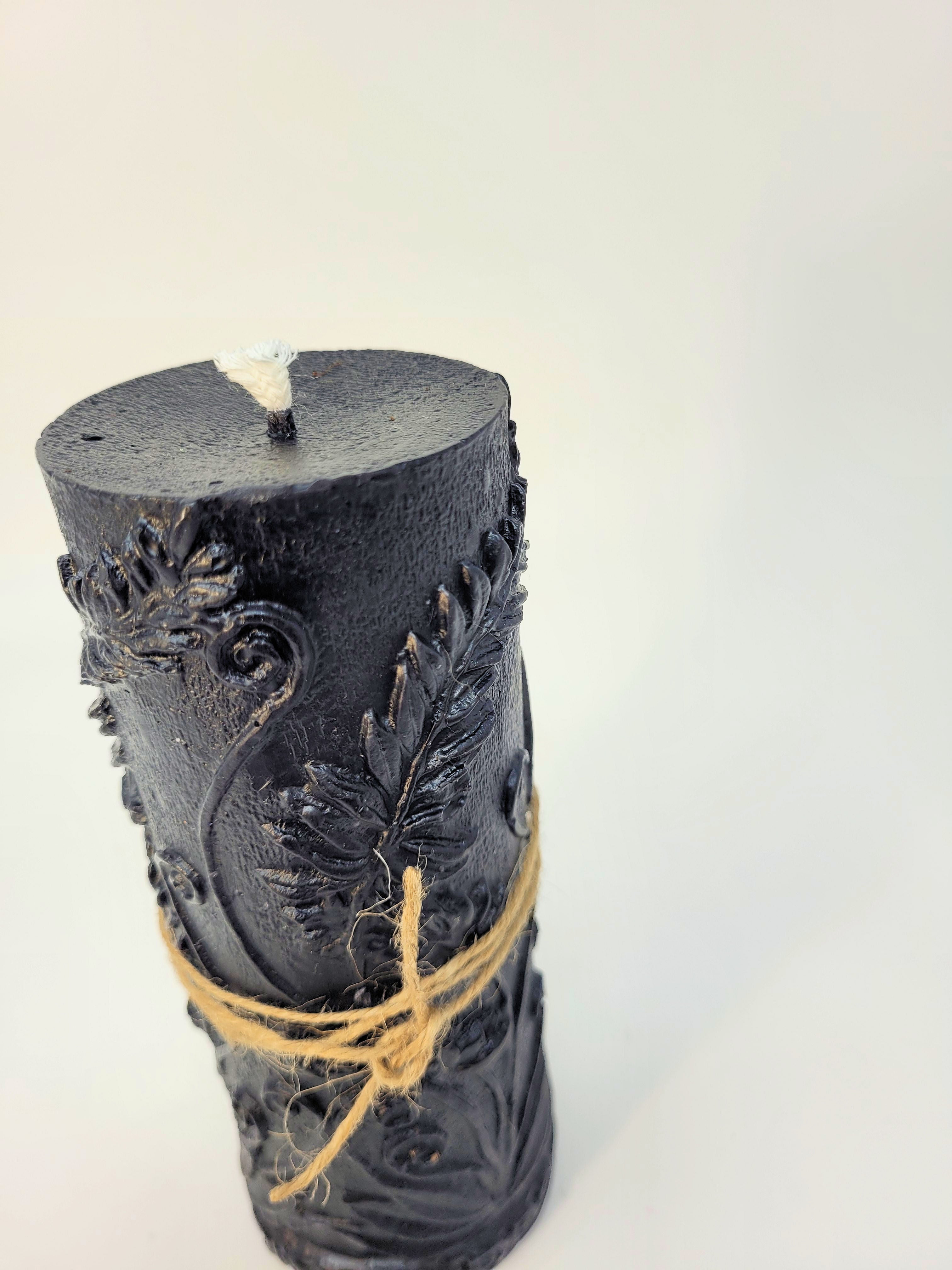 Fern Leaf Pillar Candle | Candle | Wiccan Center