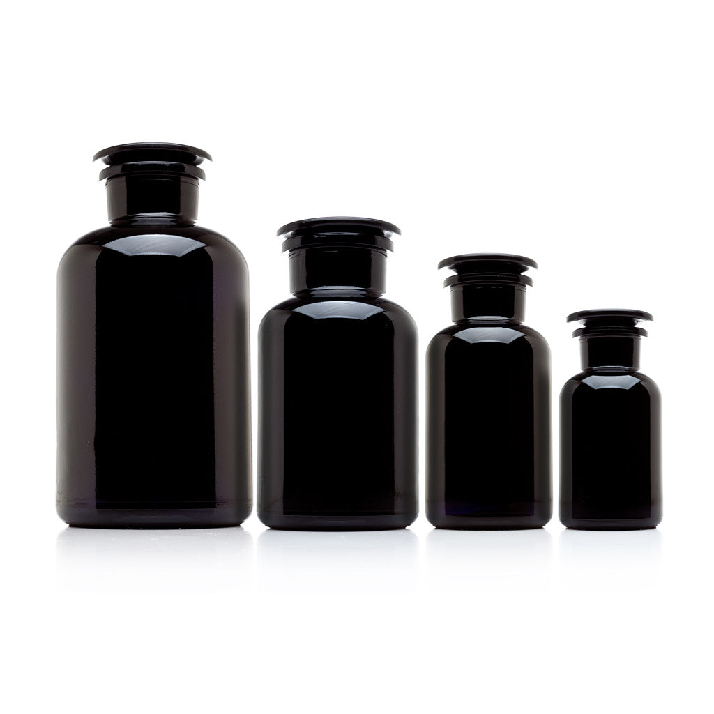 The Complete Apothecary Collection - 4 All-Glass Jars | Glass Jars | Wiccan Center