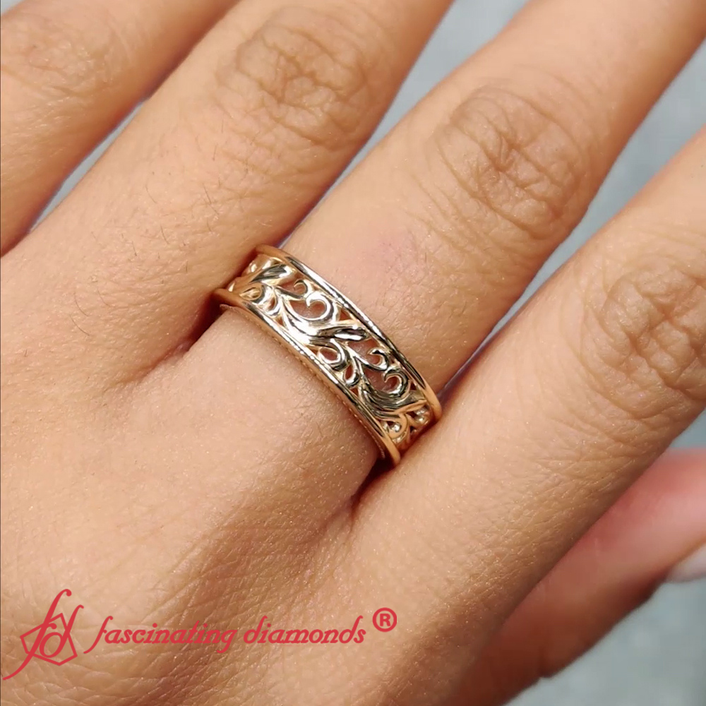 Filigree Women Wedding Band