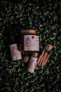 Fire Element Ritual Kit | Flame of Will Candle, Ritual Oil & Carnelian Crystal | Strength, Passion & Transformation