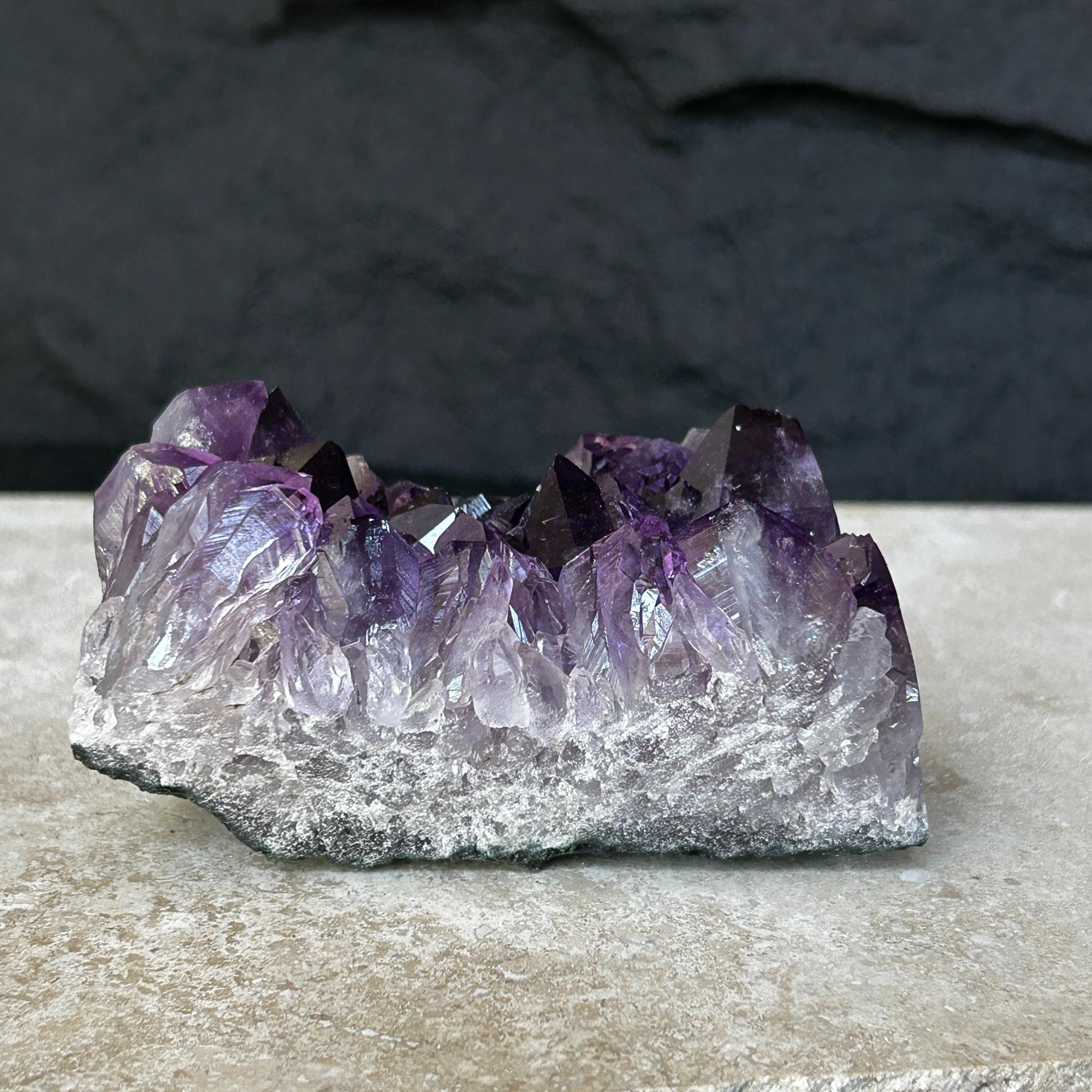 Flat amethyst, Unique raw crystal cluster | Amethyst Geodes | Wiccan Center