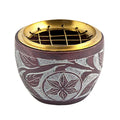 Floral Carved Screen Charcoal Burner | Incense Burner | Wiccan Center