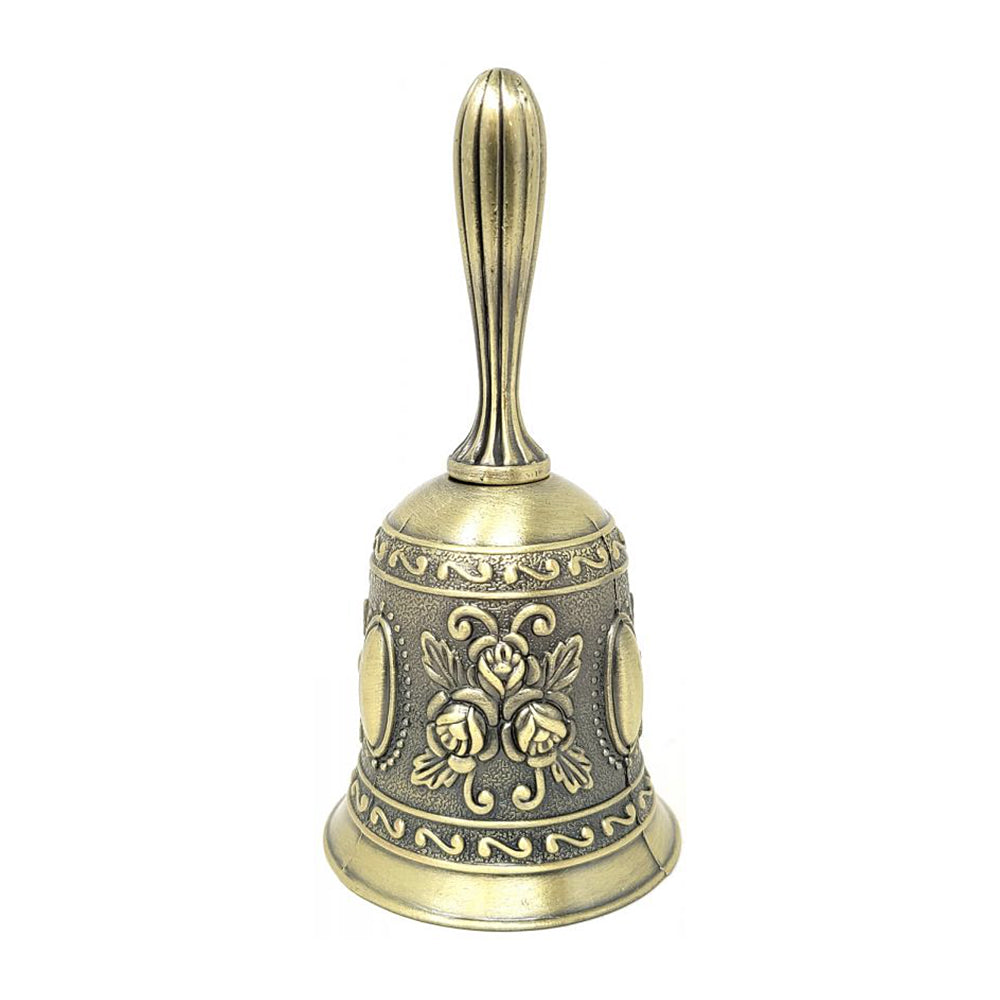 Floral Design Altar Bell - Bronze 4.5" | Altar Bell | Wiccan Center