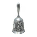 Floral Design Altar Bell - Charcoal Grey 4.5" | Altar Bell | Wiccan Center