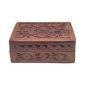 Floral Design Handcrafted Wooden Box 6" x 4"