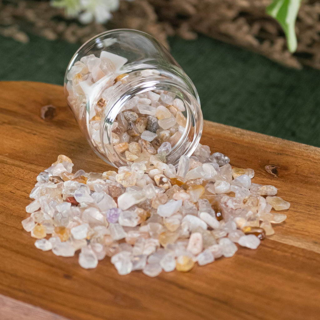 Flower Agate Crystal Chips 1lb | | Wiccan Center