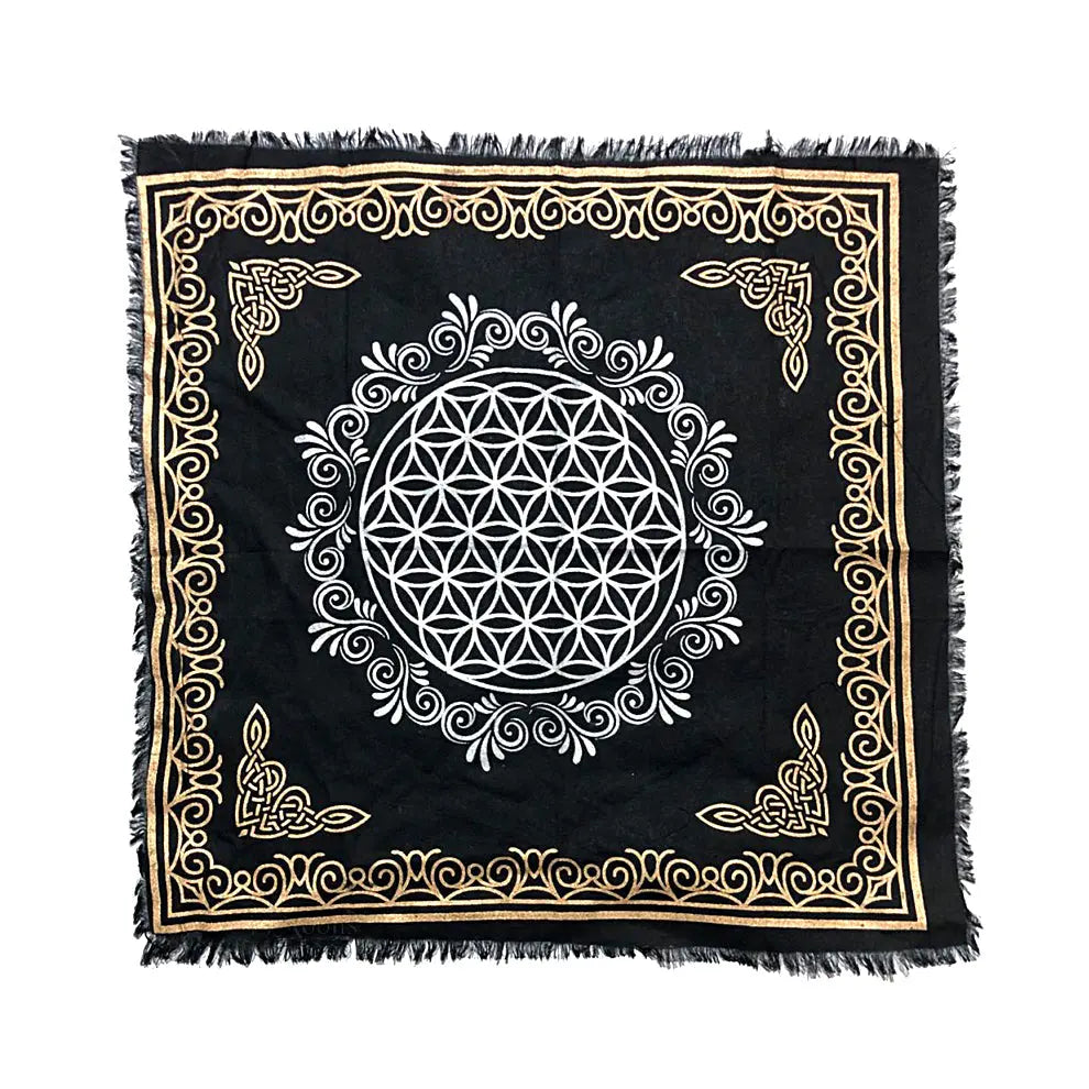Flower of Life Altar Cloth 18" x 18" | Altar Cloth | Wiccan Center