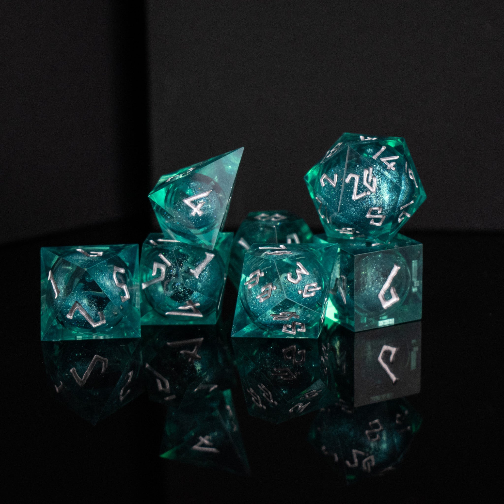 Forbidden Lake Liquid Core Dice Set | Liquid Core | Wiccan Center