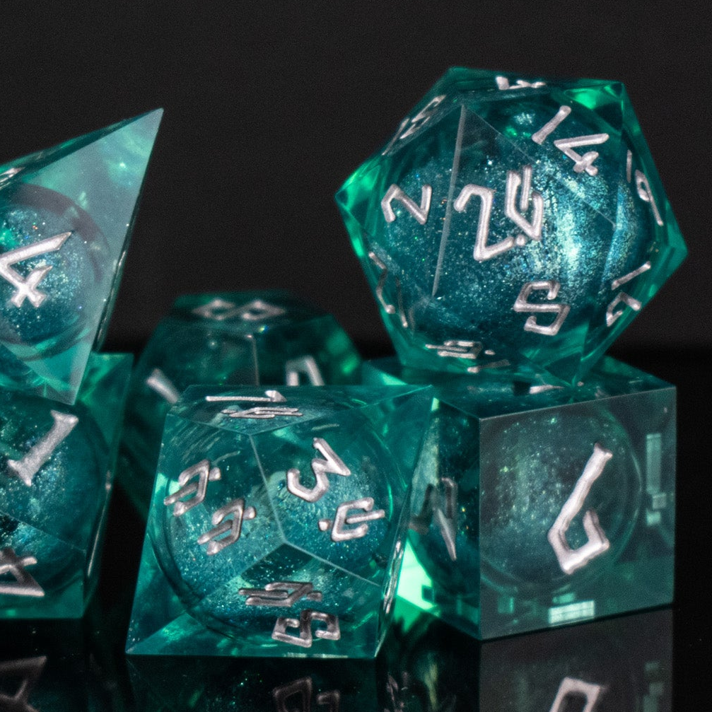 Forbidden Lake Liquid Core Dice Set | Liquid Core | Wiccan Center
