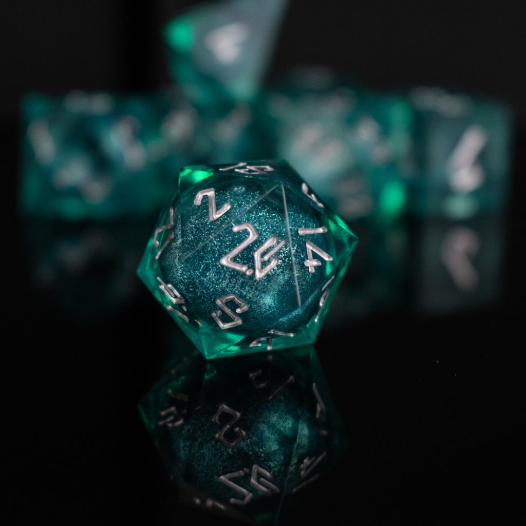 Forbidden Lake Liquid Core Dice Set | Liquid Core | Wiccan Center