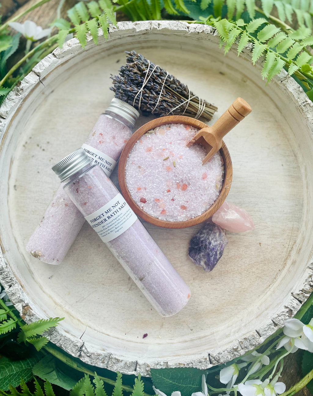 Forget Me Not Lavender Bath Salt Tubes | Body Care & Wellness | Wiccan Center