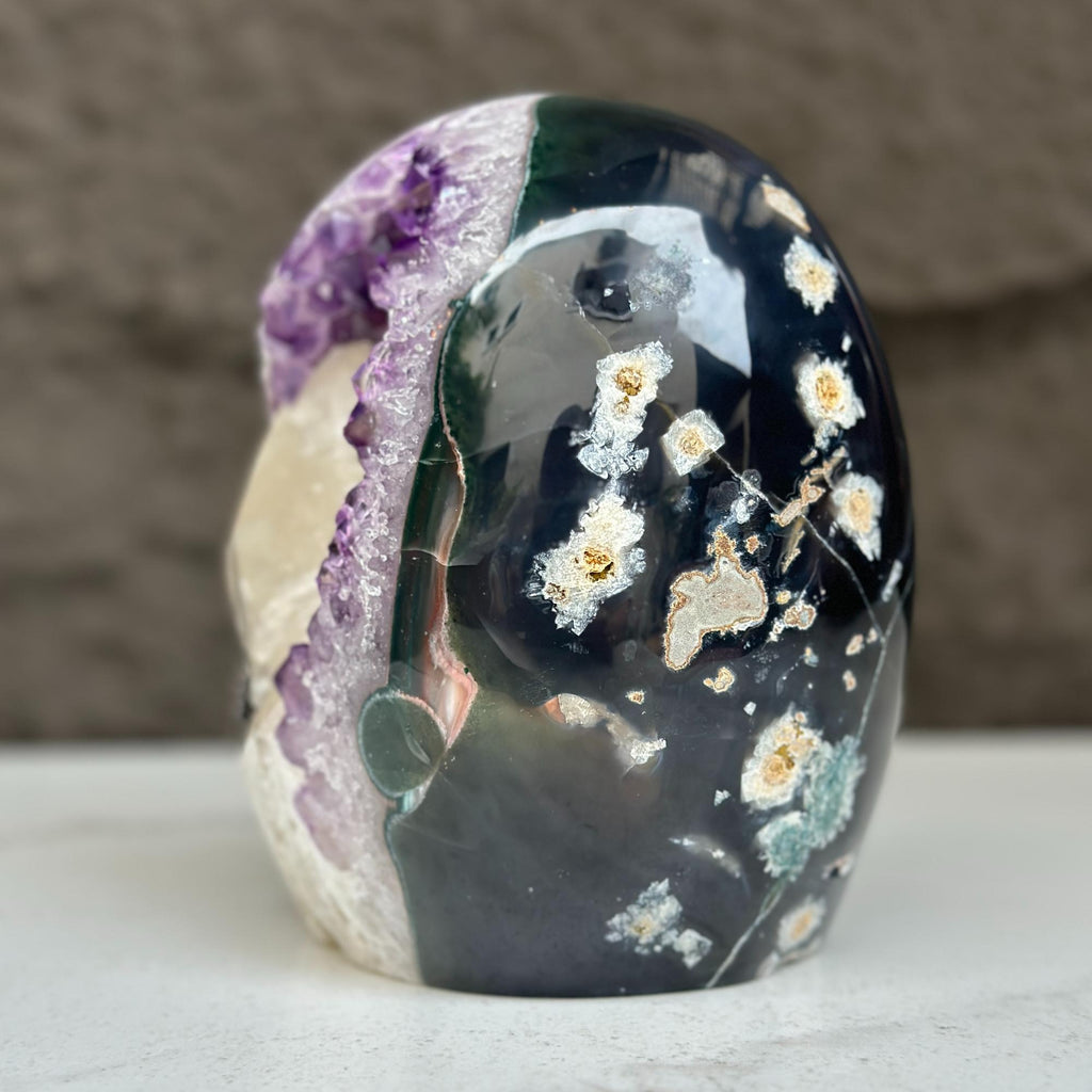 Large Uruguayan Quartz Geode Egg | Rocks & Fossils | Wiccan Center