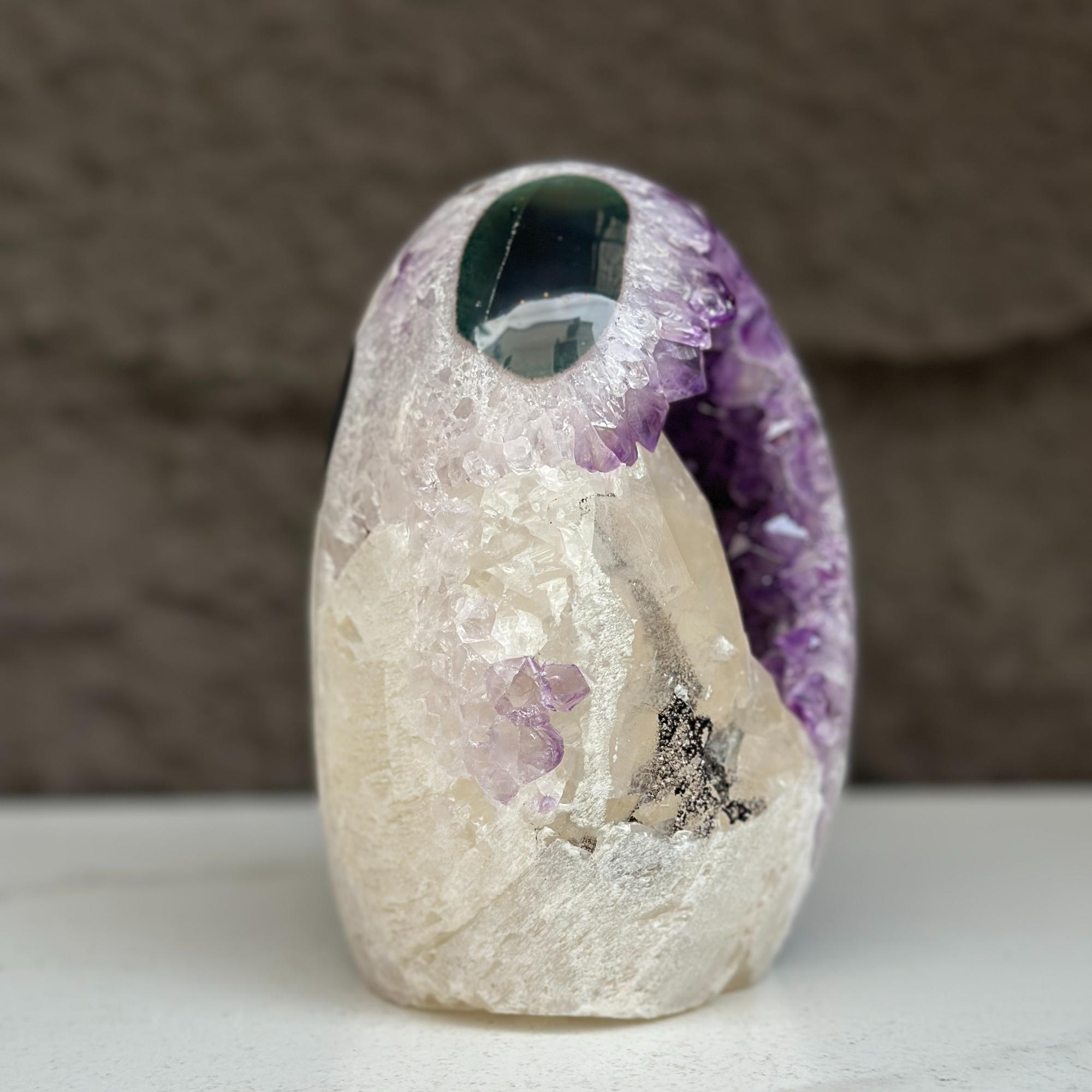 Large Uruguayan Quartz Geode Egg | Rocks & Fossils | Wiccan Center