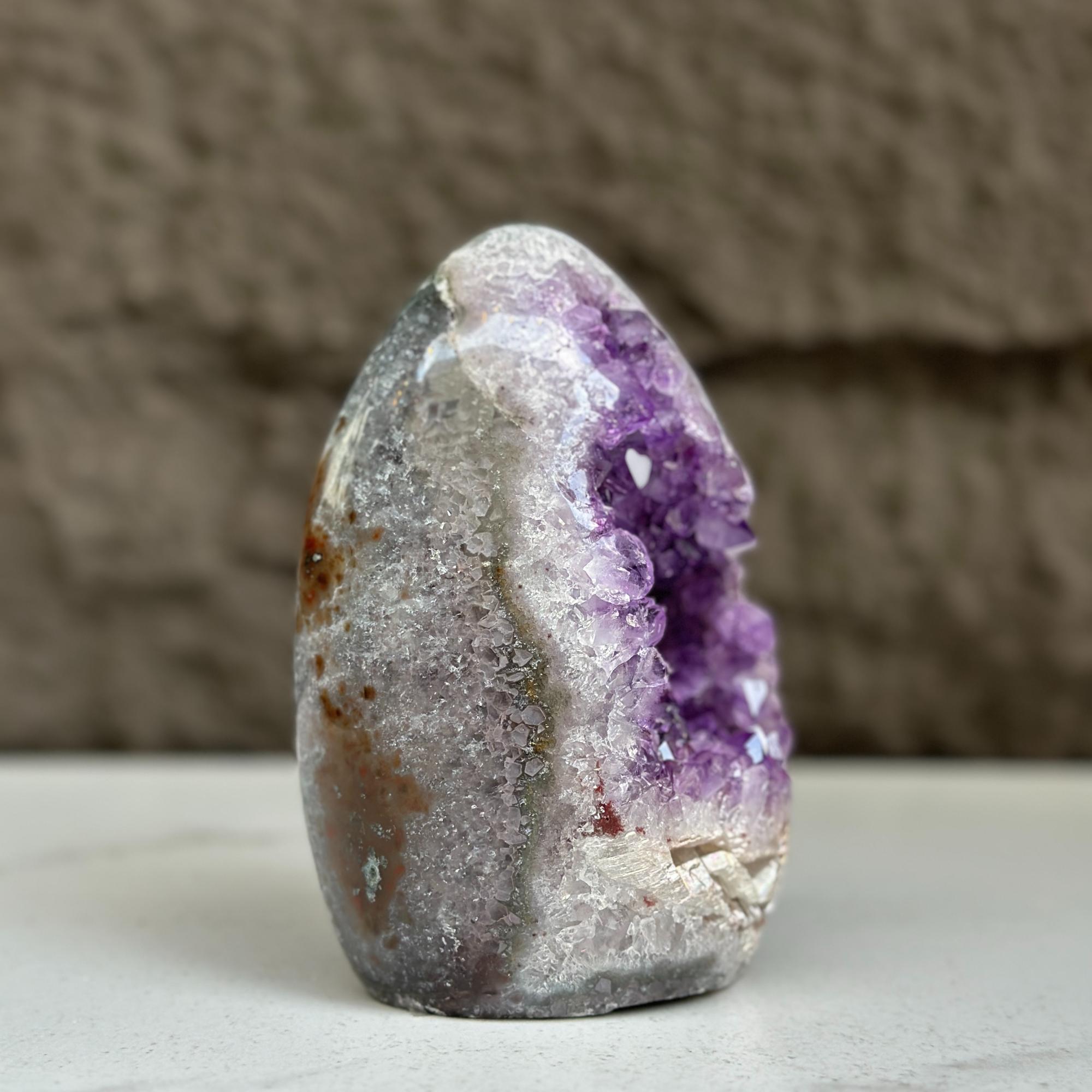 Natural Quartz Amethyst Geode Egg | | Wiccan Center