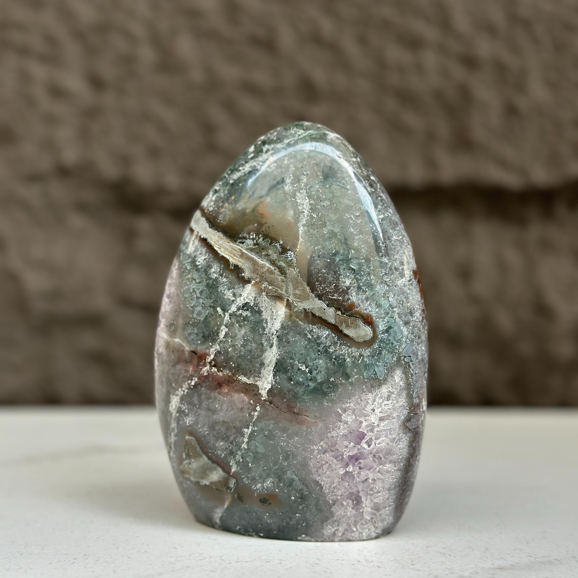 Natural Quartz Amethyst Geode Egg | | Wiccan Center