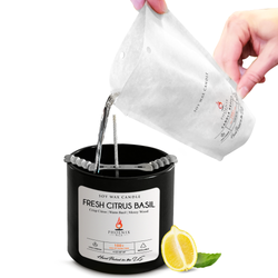 Fresh Citrus Basil - Candle-Making Kit + Jar | Candles | Wiccan Center