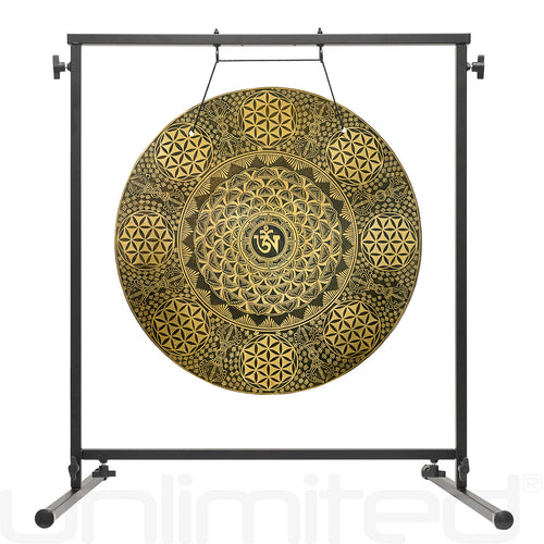 24" Bountiful Spirit Gongs on Stands | Gong & Stand Combo | Wiccan Center