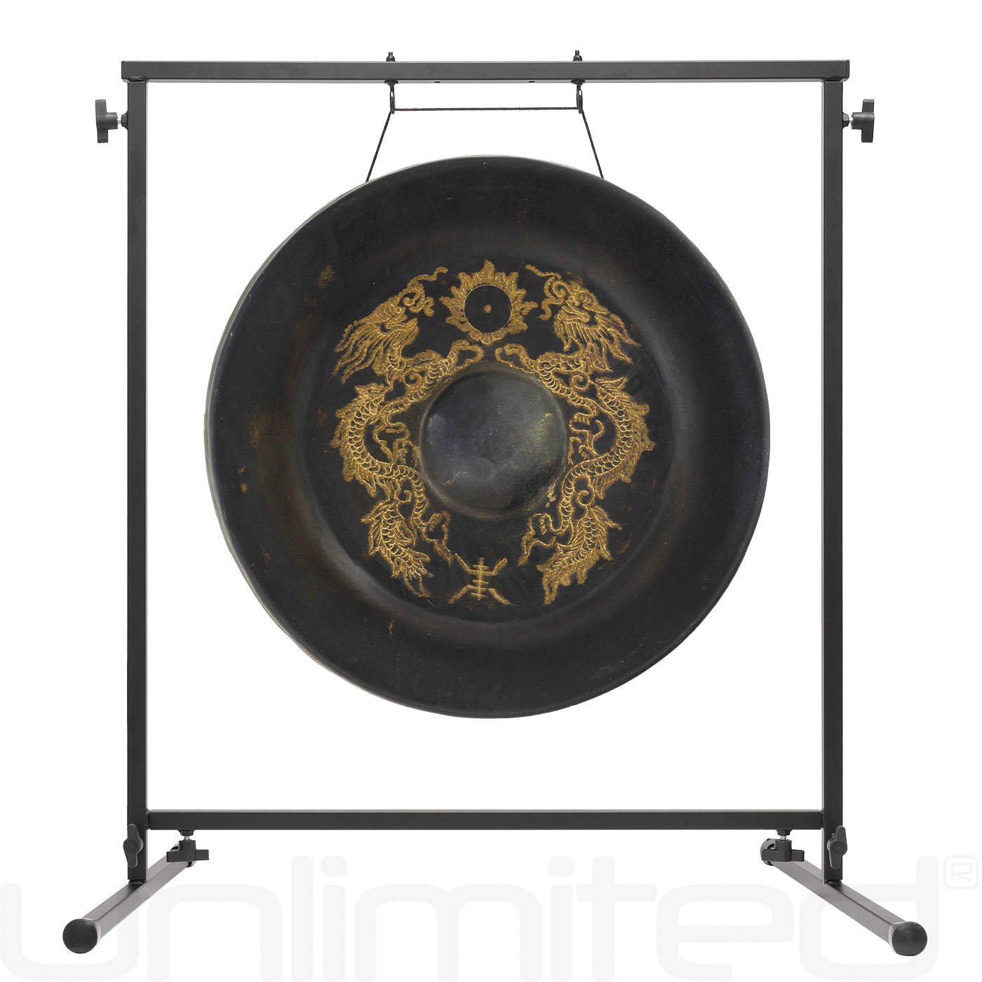 20" to 36" Vietnamese Dragon Gongs on Stands | Gong & Stand Combo | Wiccan Center