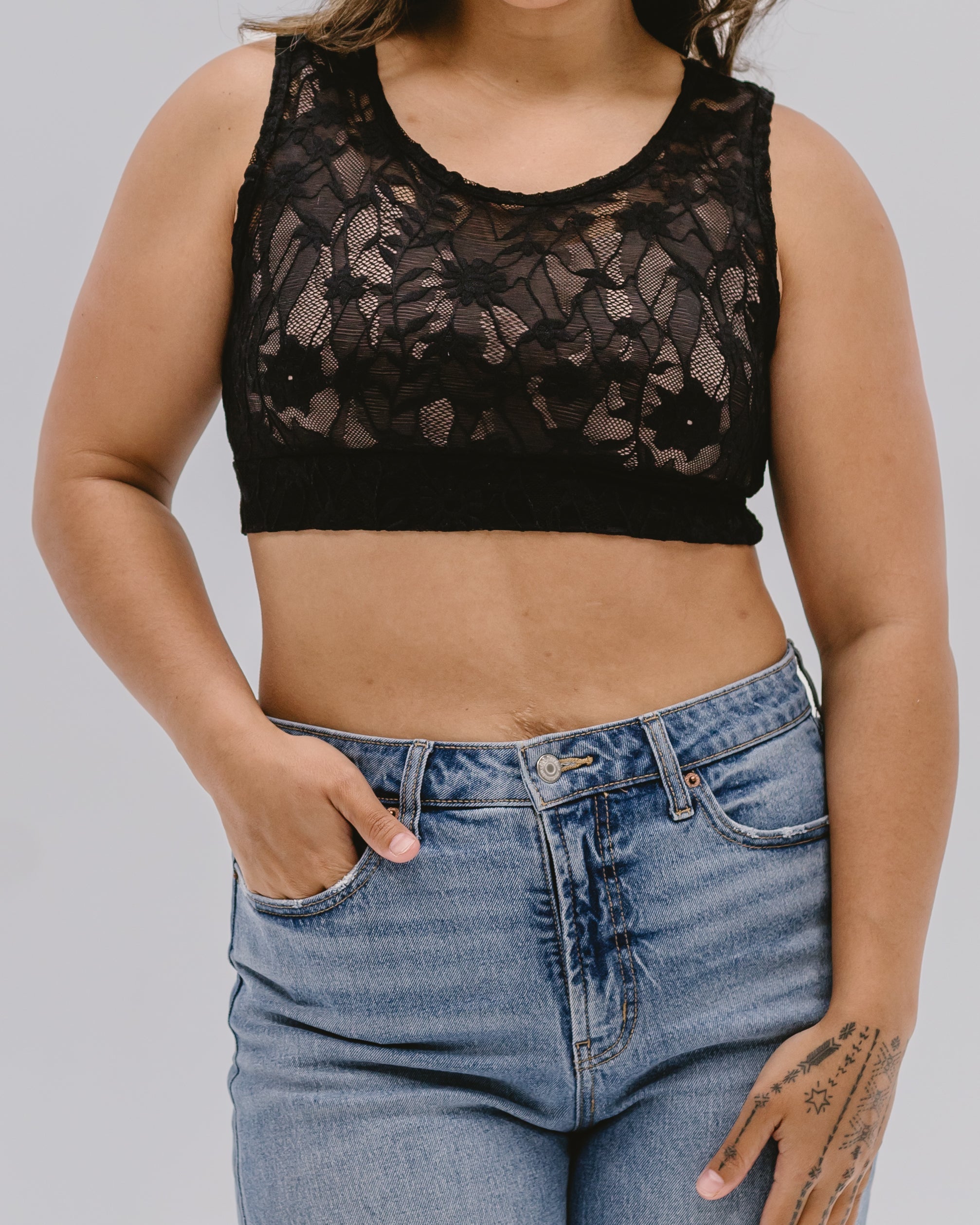 Full Lace Tank Halftee | Lace Tank | Wiccan Center