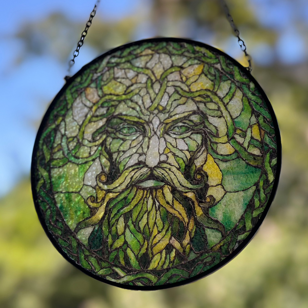 Green Man Suncatcher | Gifts | Wiccan Center