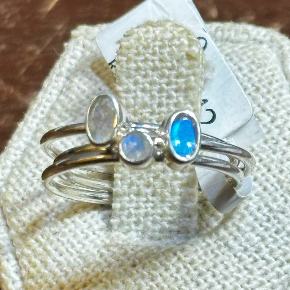 Labradorite 3 Stack Ring Set | Rings | Wiccan Center