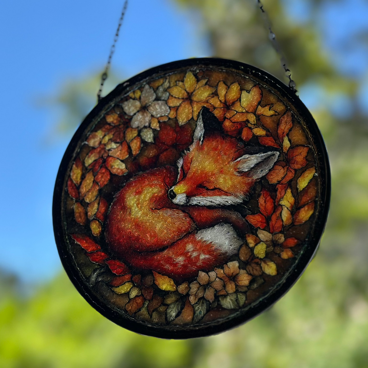 Autumn Fox Suncatcher | Gifts | Wiccan Center