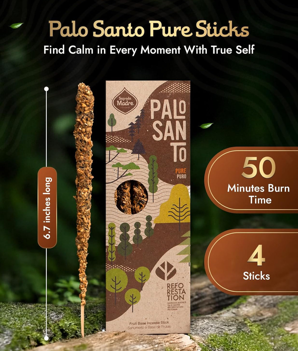 Pure Palo Santo Incense | Incense | Wiccan Center