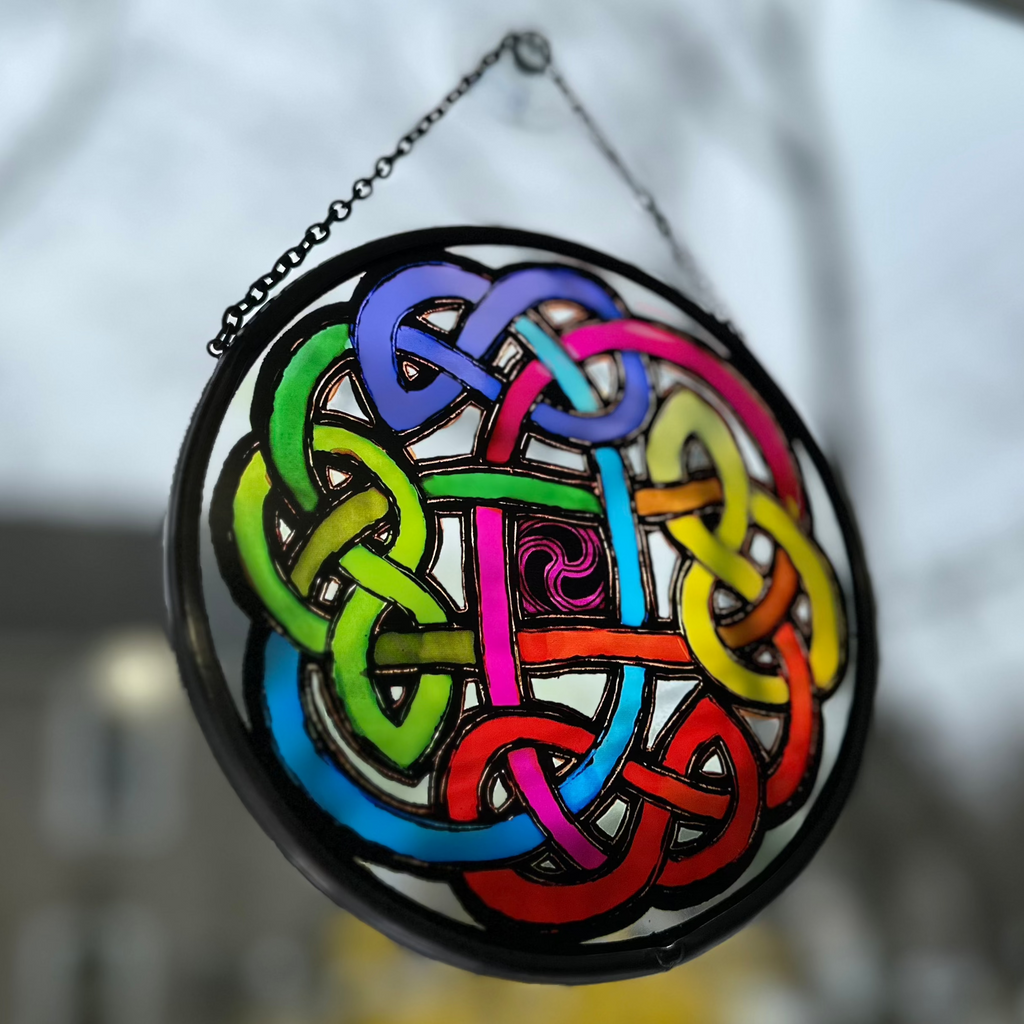 Celtic Eternal Knot Stained Glass | Gifts | Wiccan Center