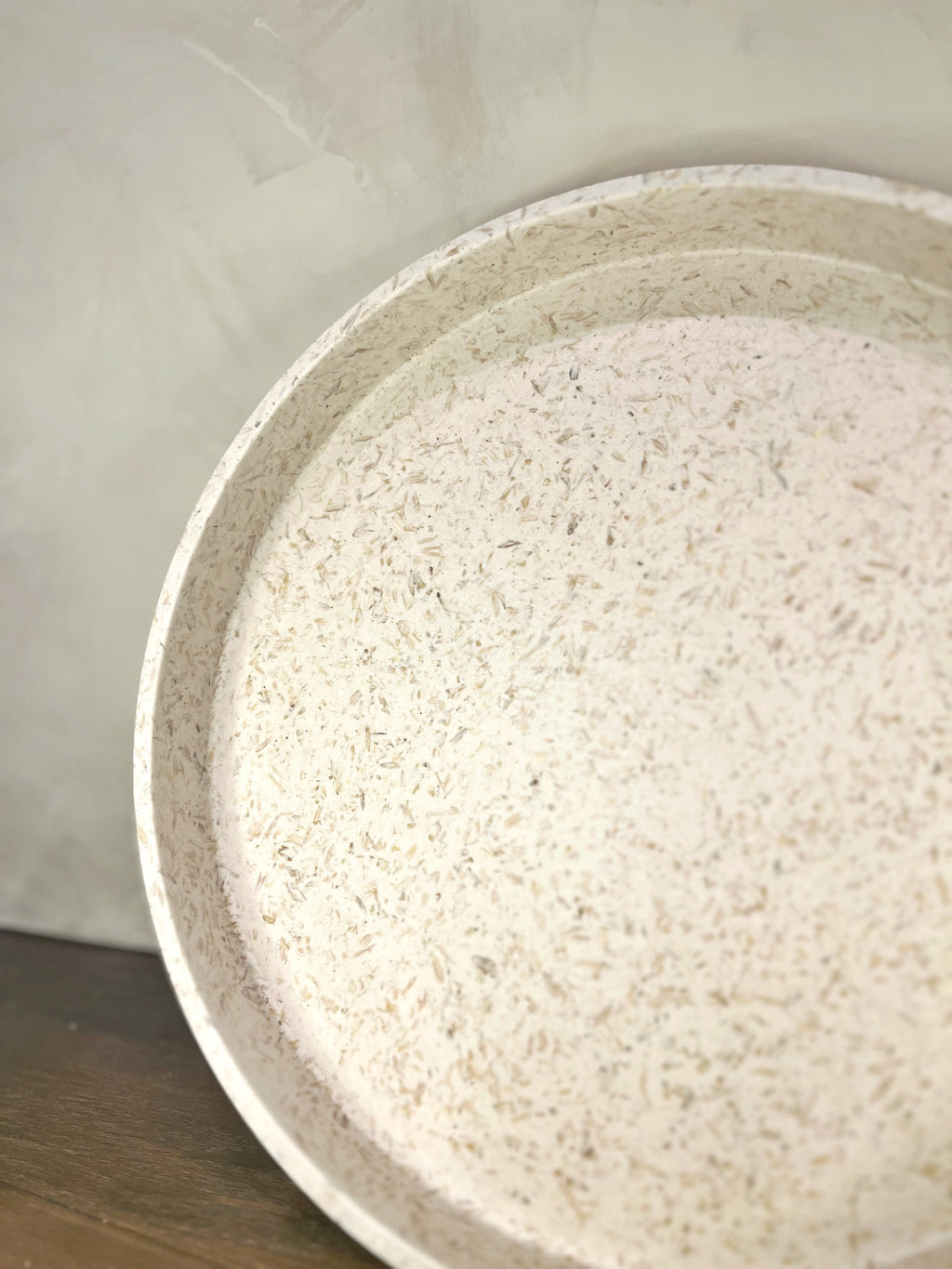 Upcycled Round Tray: Rice Husk | Tray | Wiccan Center