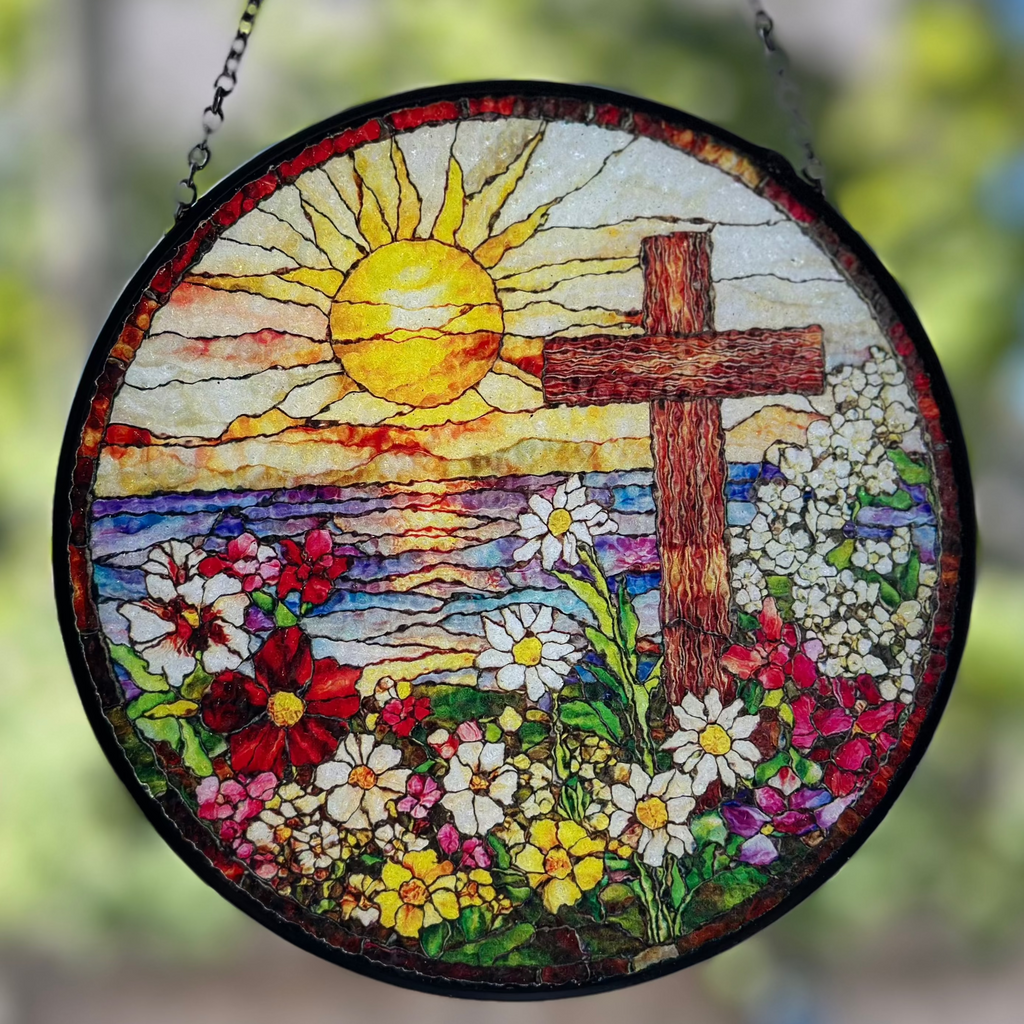 Springtime Cross Suncatcher | Gifts | Wiccan Center